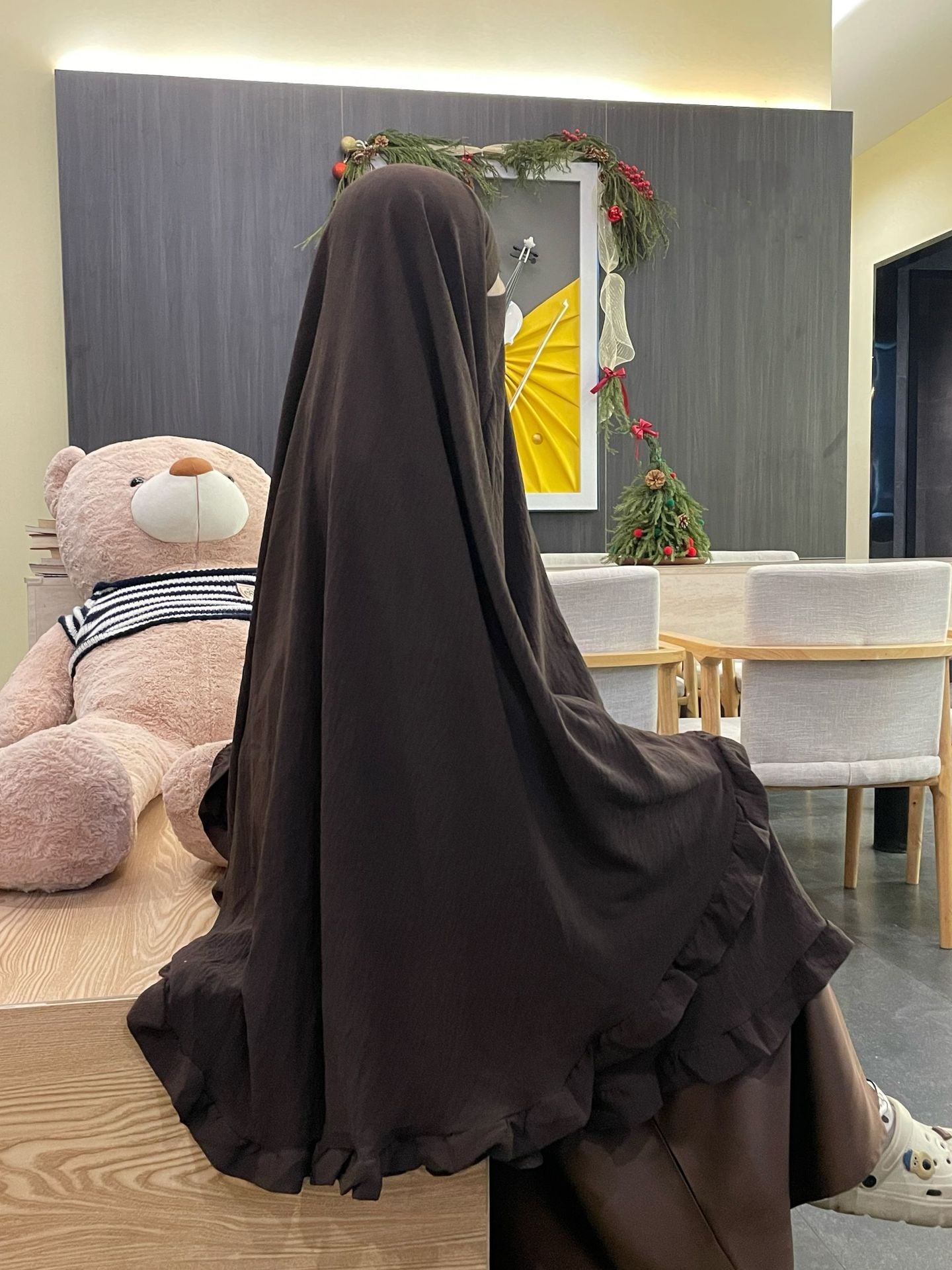 Amirah Flowing Ruffle Headscarf