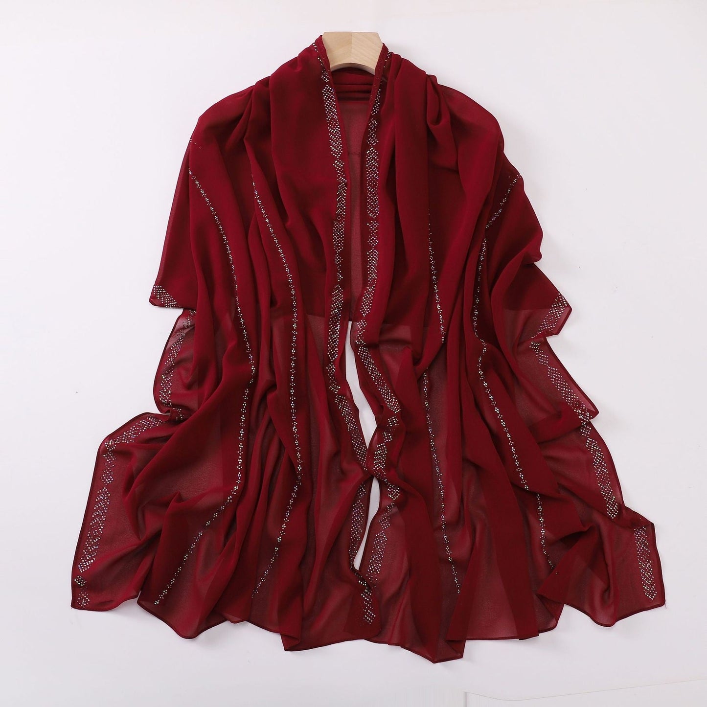 Aurelle Pearl Chiffon Scarf