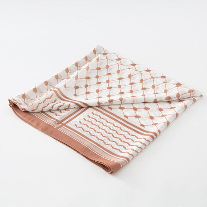 Arlette Chiffon Plaid Scarf