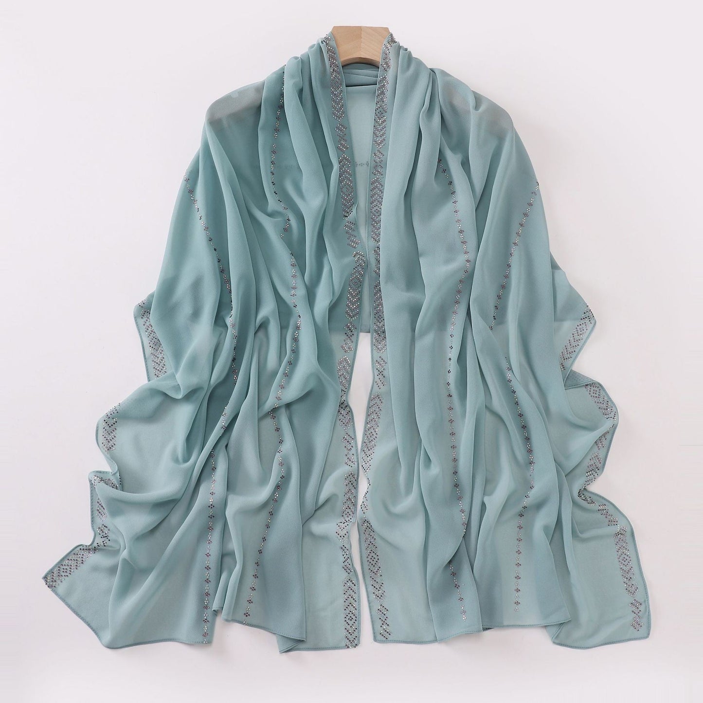 Aurelle Pearl Chiffon Scarf