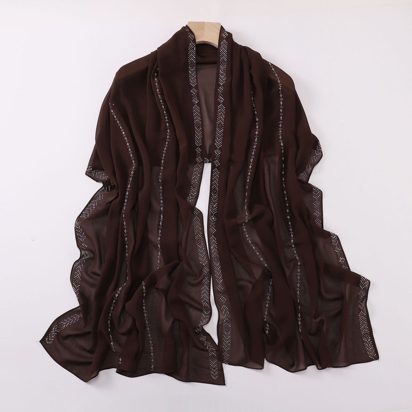Aurelle Pearl Chiffon Scarf
