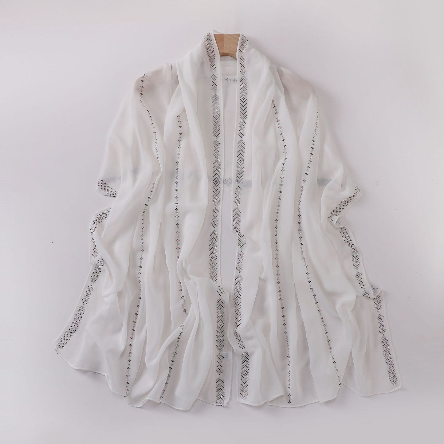 Aurelle Pearl Chiffon Scarf