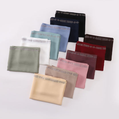 Aurelle Pearl Chiffon Scarf