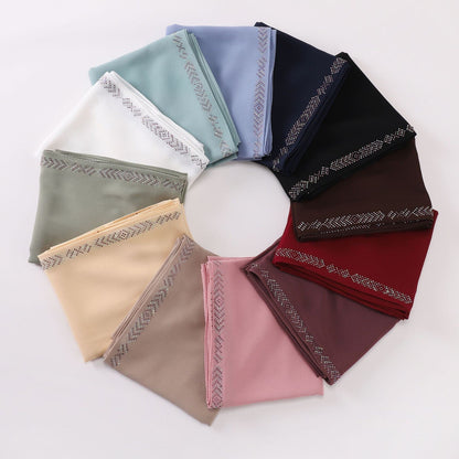 Aurelle Pearl Chiffon Scarf
