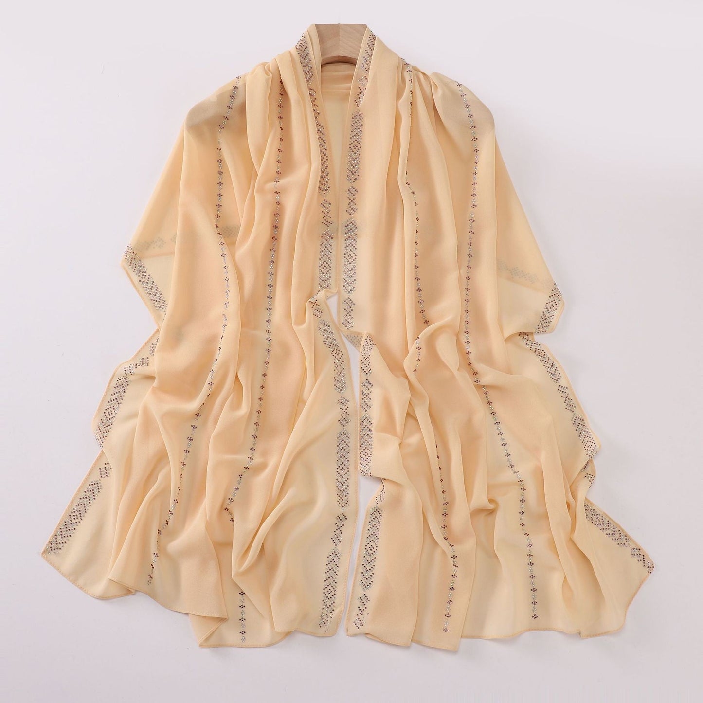 Aurelle Pearl Chiffon Scarf