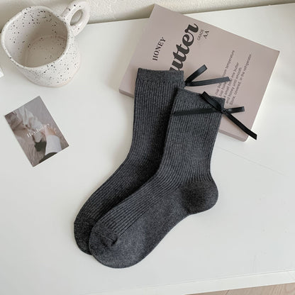 Celestine Cotton Bow Socks