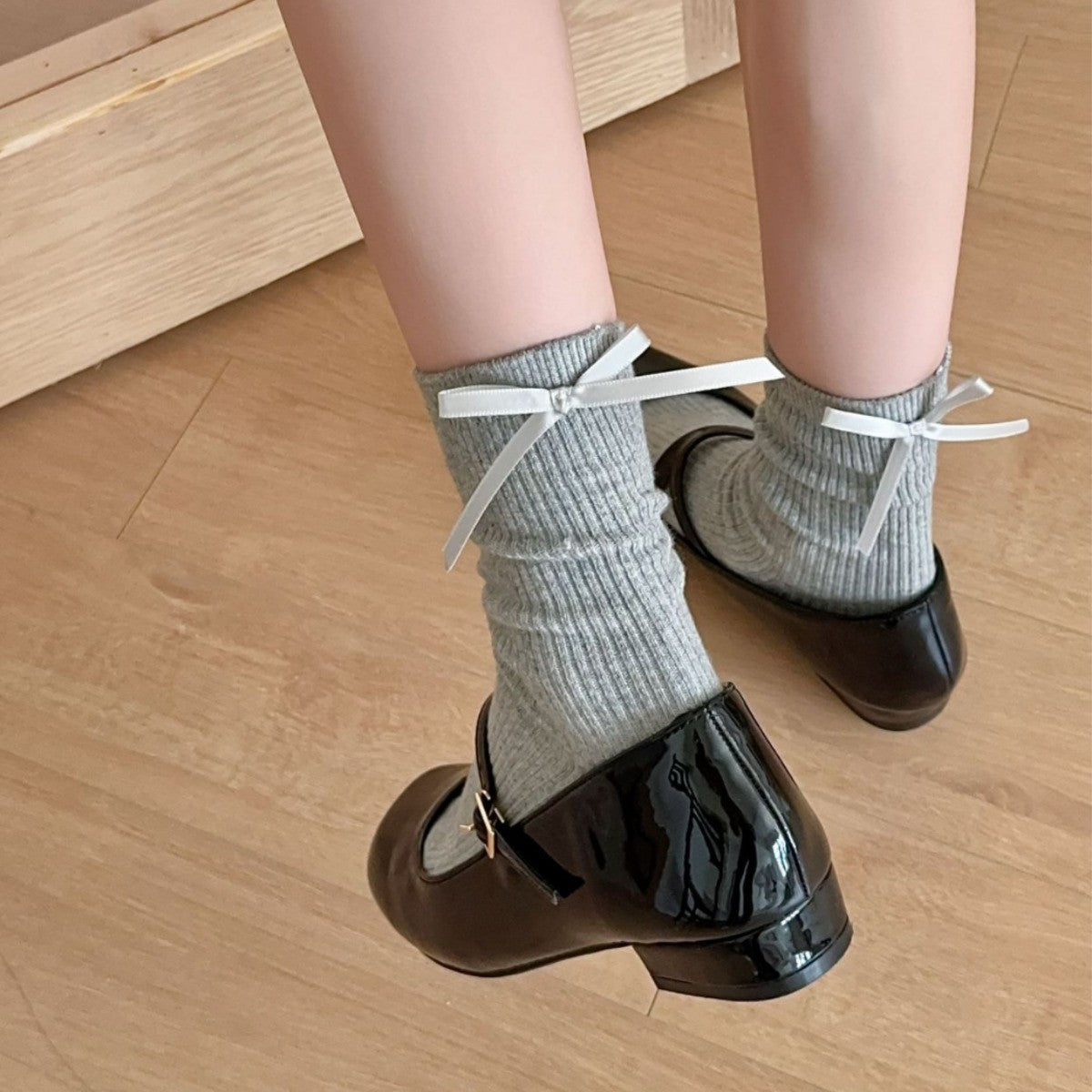 Celestine Cotton Bow Socks