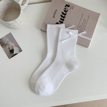 Celestine Cotton Bow Socks