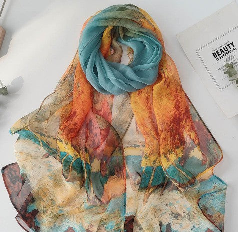Elowen Blossom Chiffon Scarf
