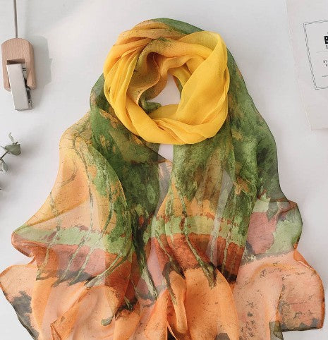 Elowen Blossom Chiffon Scarf