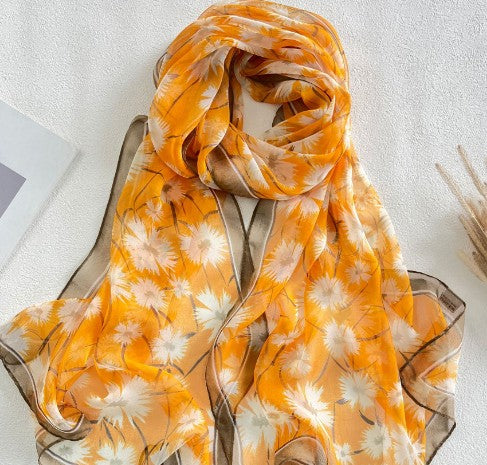 Elowen Blossom Chiffon Scarf