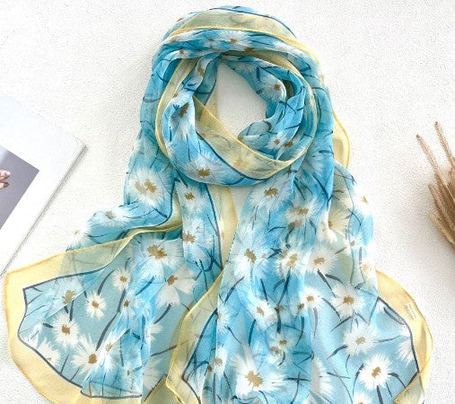 Elowen Blossom Chiffon Scarf
