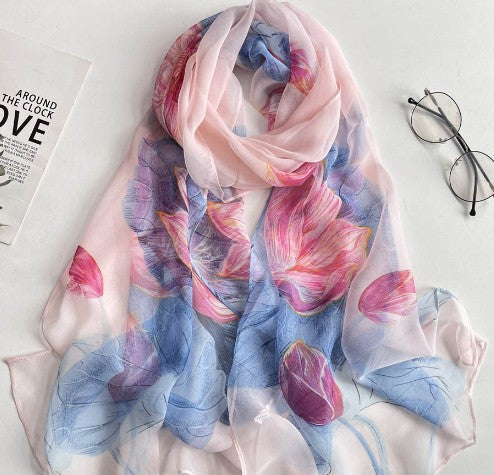 Elowen Blossom Chiffon Scarf