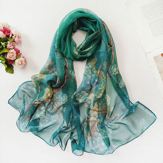 Elowen Blossom Chiffon Scarf