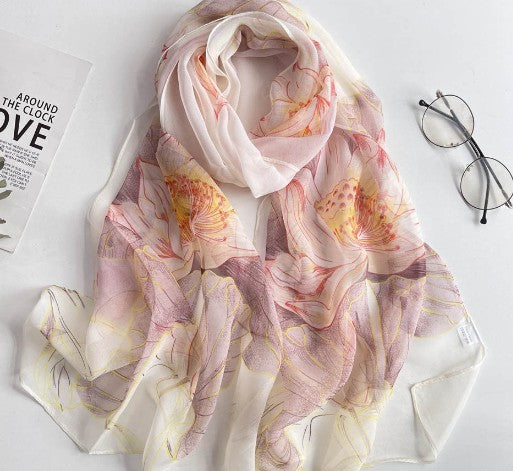 Elowen Blossom Chiffon Scarf