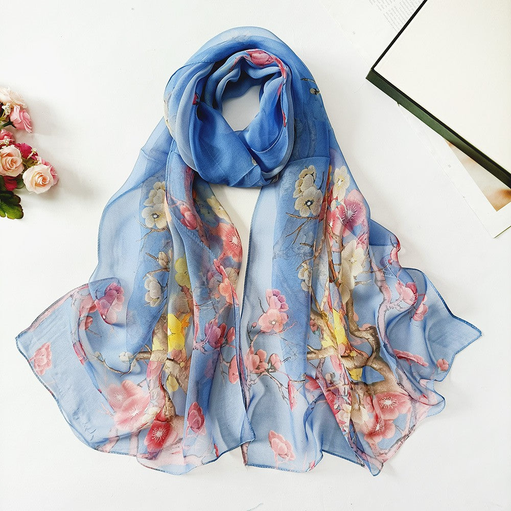 Elowen Blossom Chiffon Scarf