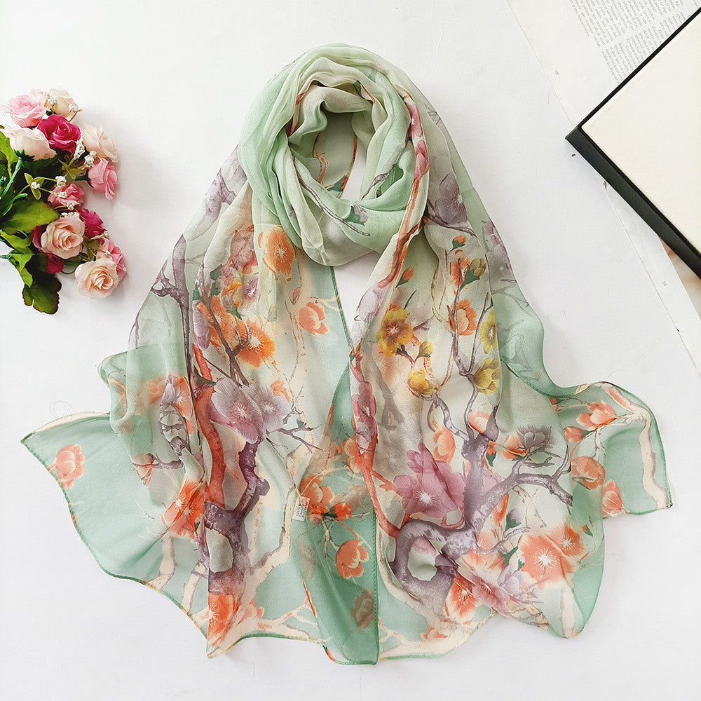Elowen Blossom Chiffon Scarf