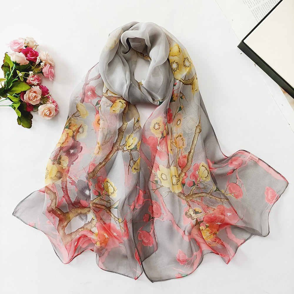 Elowen Blossom Chiffon Scarf