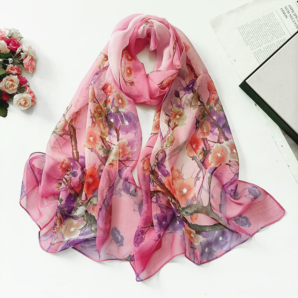 Elowen Blossom Chiffon Scarf