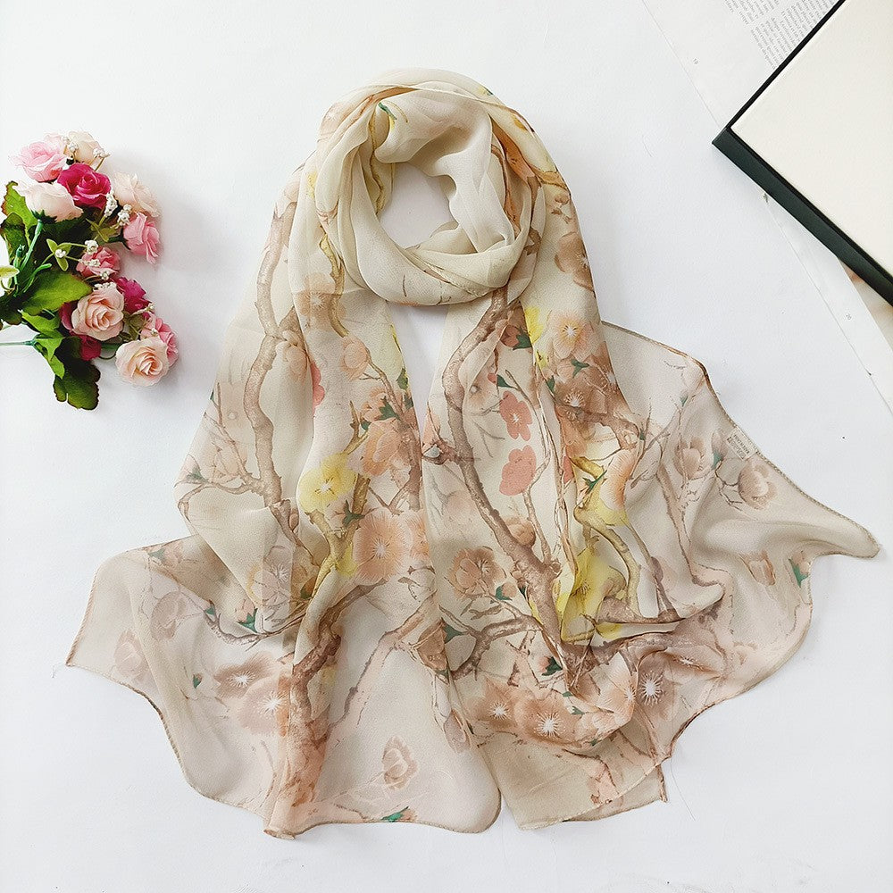 Elowen Blossom Chiffon Scarf
