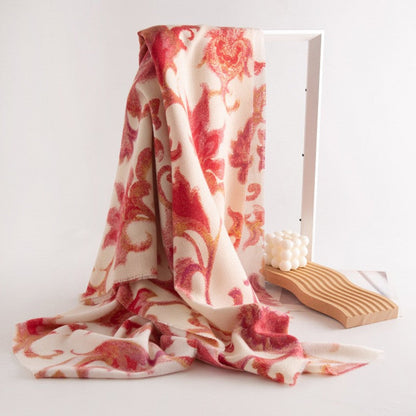 Elowen Printed Cashmere-Feel Scarf