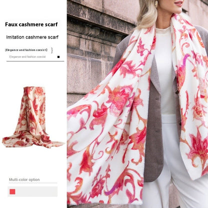 Elowen Printed Cashmere-Feel Scarf