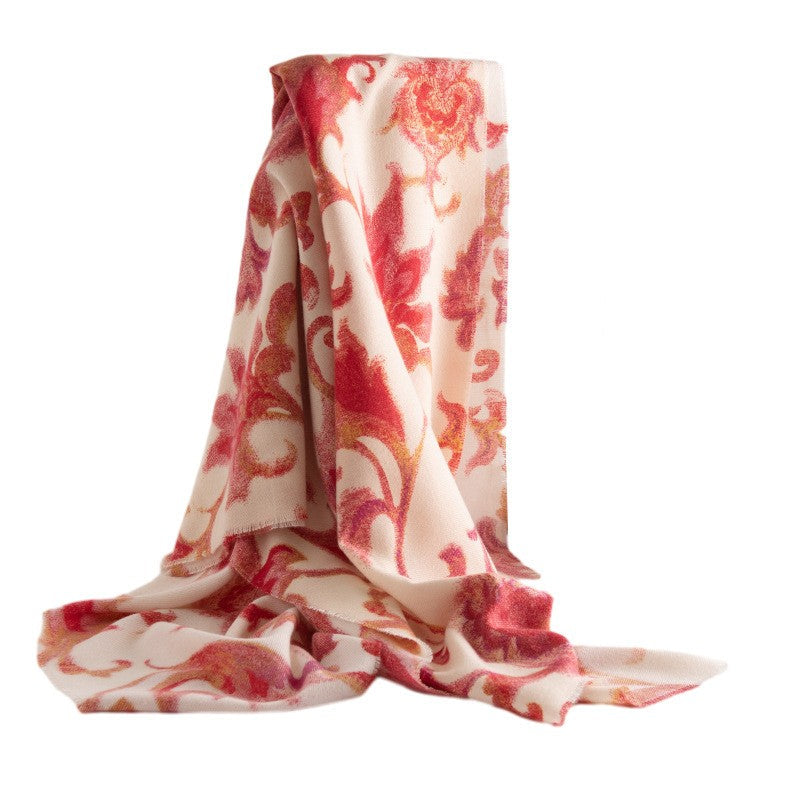 Elowen Printed Cashmere-Feel Scarf
