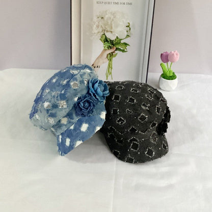 Maren Denim Octagonal Cap