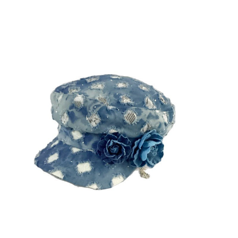 Maren Denim Octagonal Cap