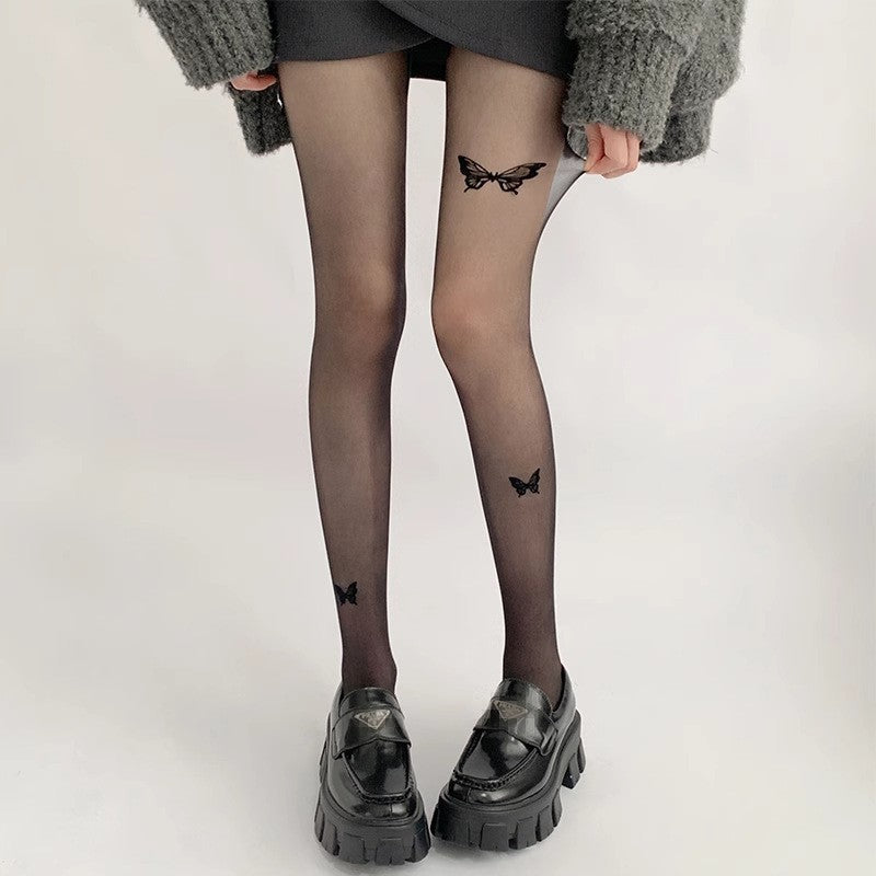 Mariposa Sheer Butterfly Stockings