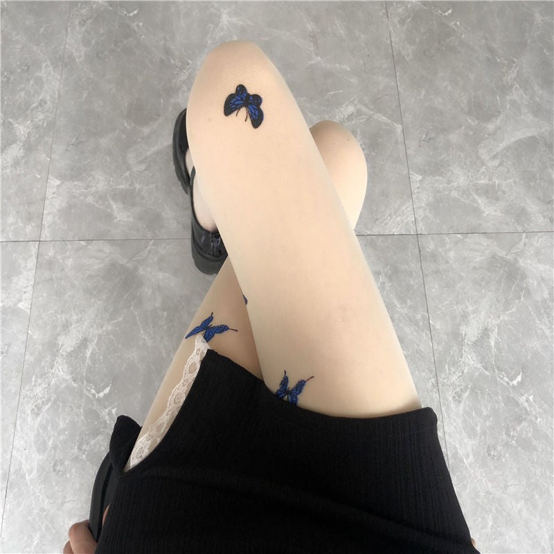 Mariposa Sheer Butterfly Stockings