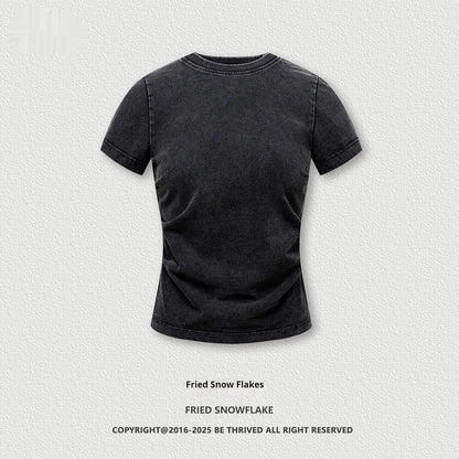 Mirelle Pleated Waist Slim Tee