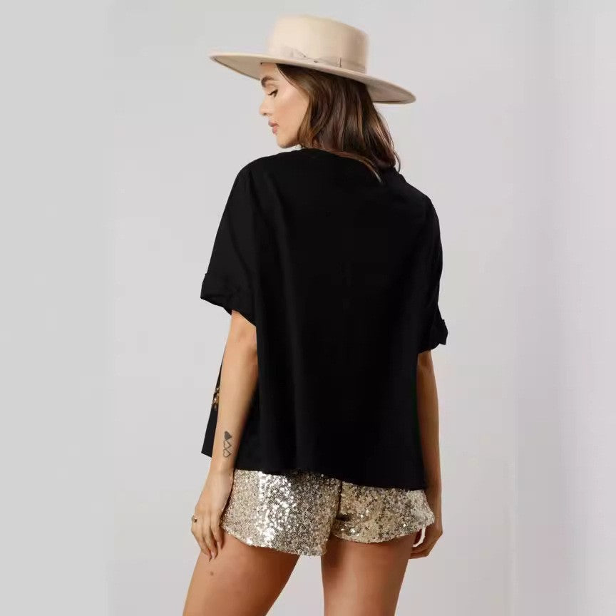 Nyra Sequined Tiger Tee