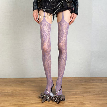 Nyssa Lace Jacquard Pantyhose