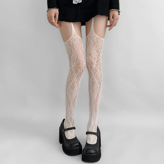 Nyssa Lace Jacquard Pantyhose