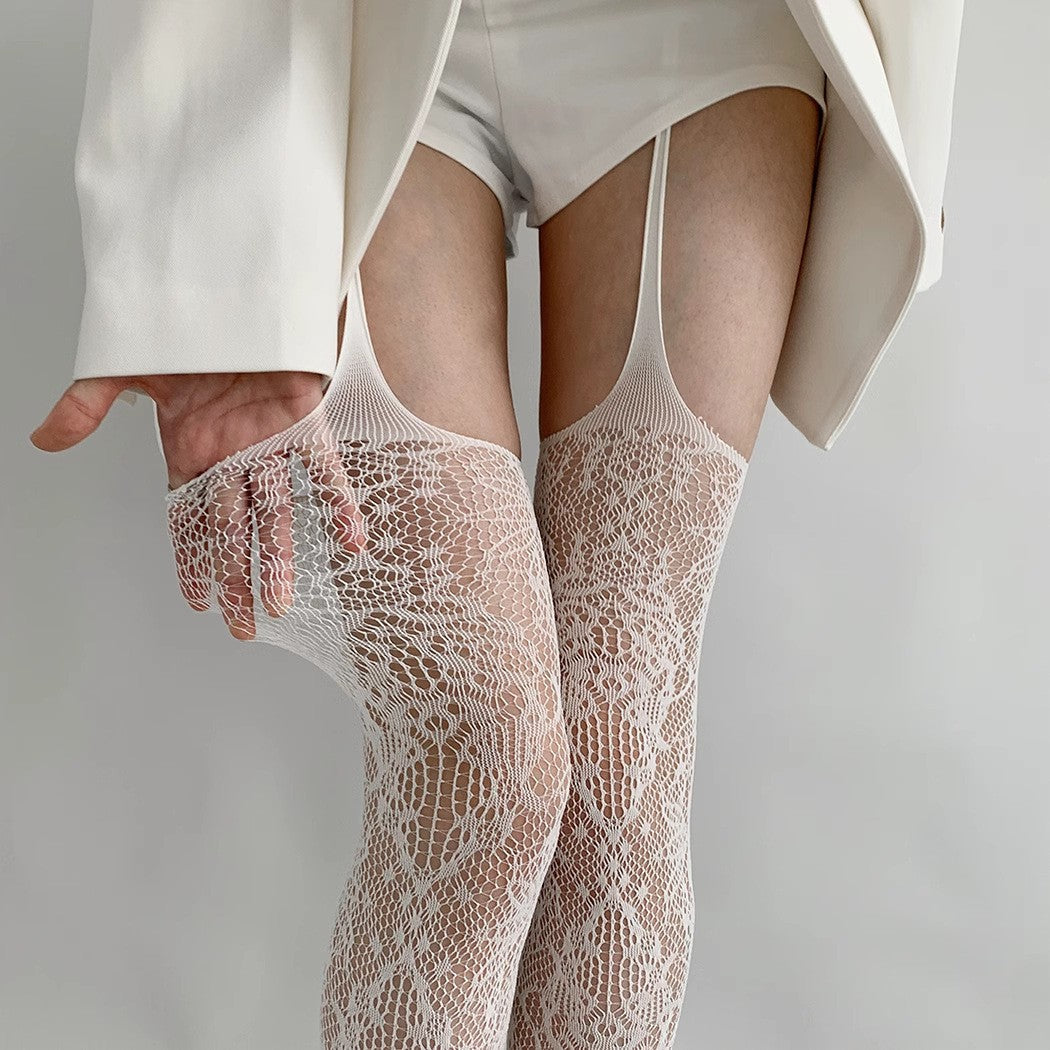 Nyssa Lace Jacquard Pantyhose