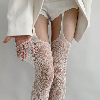 Nyssa Lace Jacquard Pantyhose