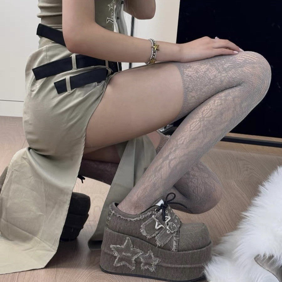 Nyssa Lace Jacquard Pantyhose